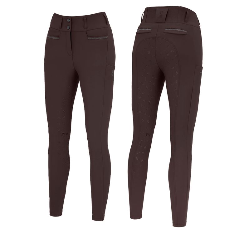 Pikeur Reithose LINNETT SO GripTec HIGHWAIST FULLGRIP in chocolate brown