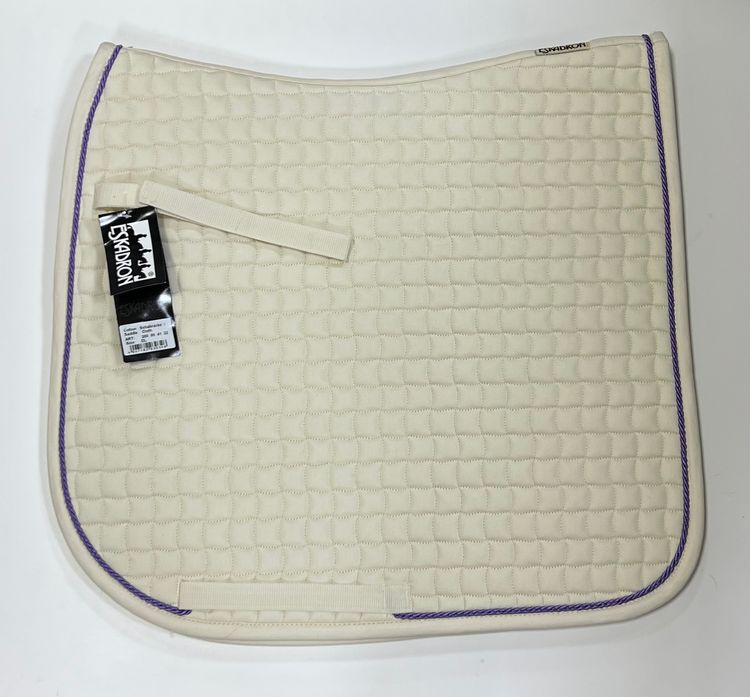 ESKADRON Cotton Schabracke creme, einer Kordel in lavendel