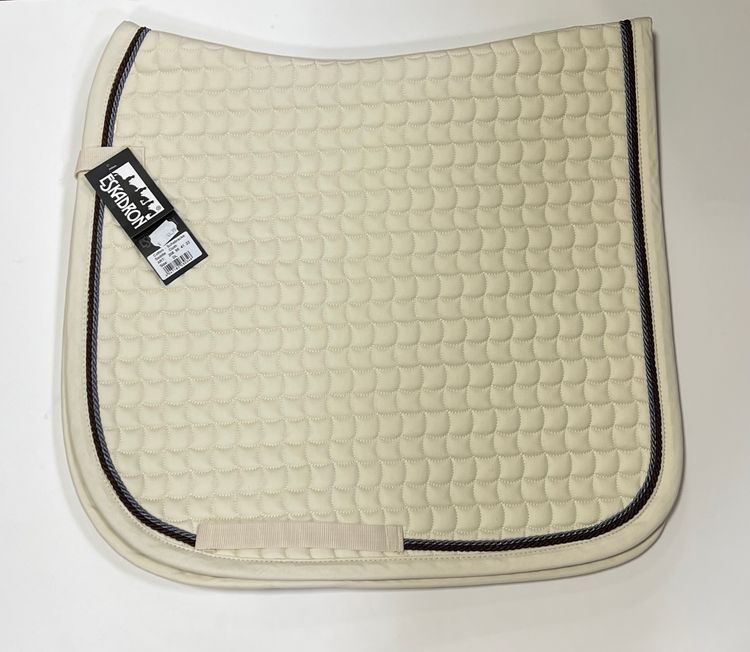 ESKADRON Cotton Schabracke creme, 2fach Kordel choco, anthracite