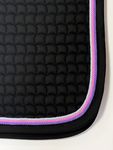 ESKADRON Cotton Schabracke black, 3fach Kordel lila, pink, silber