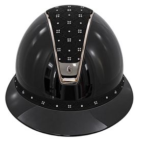 Samshield Miss Shield 2.0 Glossy black, Top + FB Royal Flower black, Trim + Blason Chrome black 