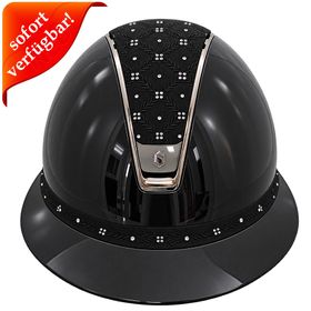 Samshield Miss Shield 2.0 Glossy black, Top + FB Royal Flower black, Trim + Blason Chrome black 