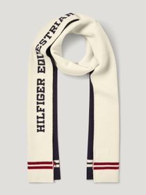Tommy Hilfiger Equestrian Vanderbilt Varsity Schal Ecru