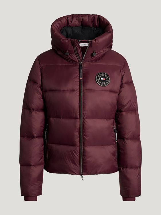 Tommy Hilfiger Equestrian Glendale Womaen Pufferjacke in deep burgundy