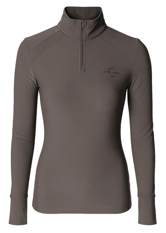 COVALLIERO Active Shirt in milky chocolate