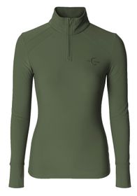 COVALLIERO Active Shirt in forest green