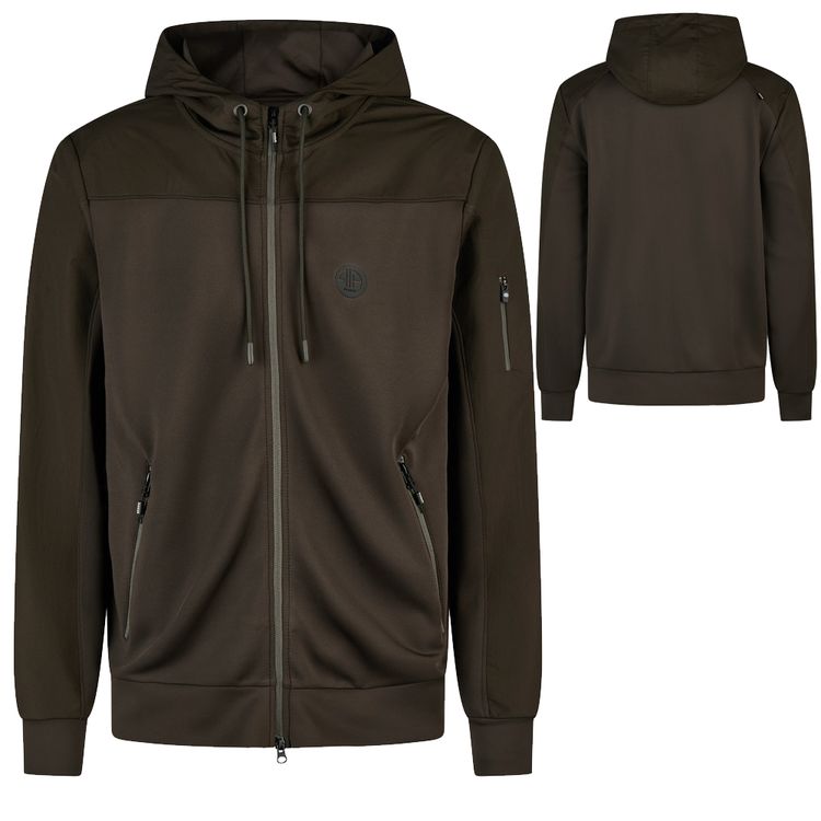 Pikeur Hoody Jacket Herren Kapuzensteppjacke in olive green