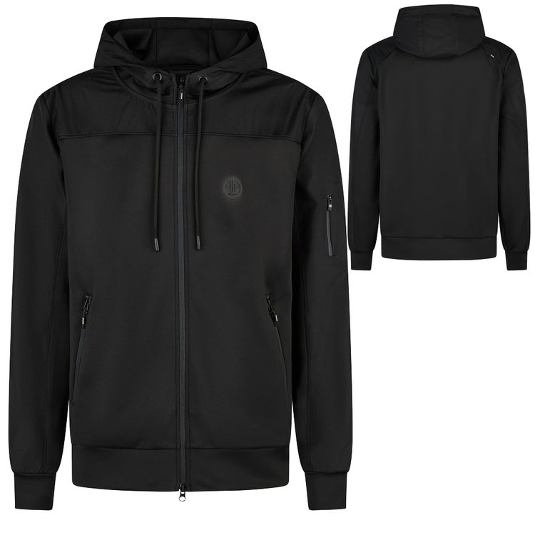  Pikeur Hoody Jacket Herren Kapuzensteppjacke in black