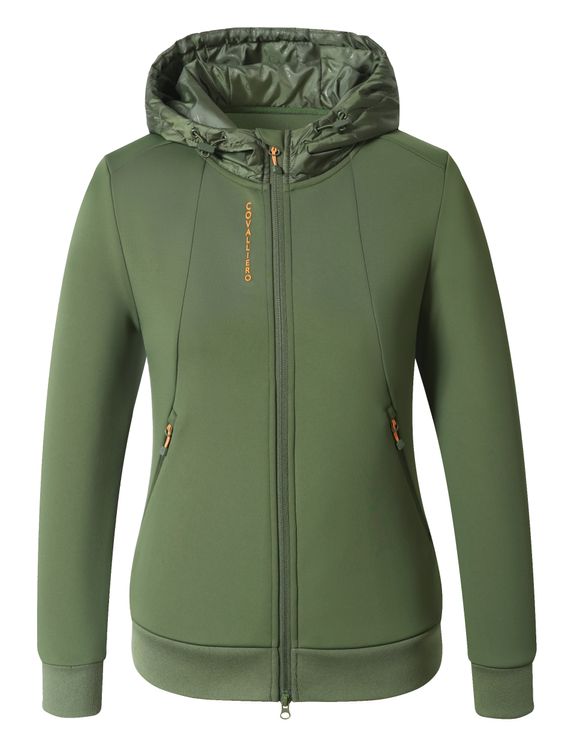 COVALLIERO Hoody Jacke in forest green