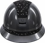 Samshield Miss Shield 2.0 Glossy black- Top + FB Crystal Leaf black, Trim + Top black matt