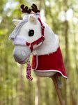 LeMieux Hobby Horse Weihnachts Set mit Decke Rot
