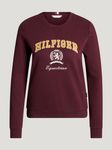 Tommy Hilfiger Equestrian Damen Sweatshirt Campus in deep burgundy