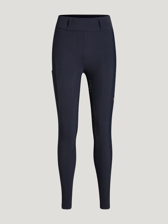 Tommy Hilfiger Equestrian Highland Rhinestone Hybrid Winter Reitleggings in desert sky