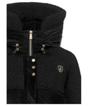 CAVALLIKA Teddyfleece Mantel in black