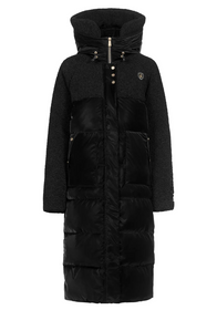 CAVALLIKA Teddyfleece Mantel in black
