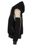 CAVALLUNIS Hybrid-Hoodie Jacke in black 
