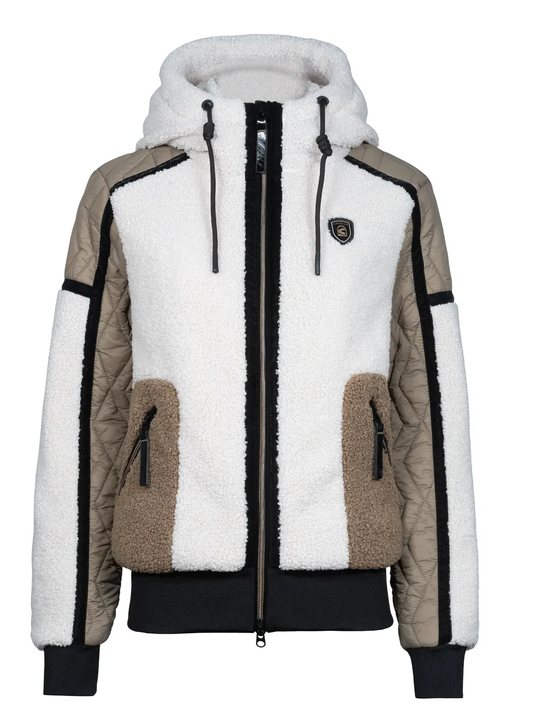 CAVALLUNIS Hybrid-Hoodie Jacke in vanilla