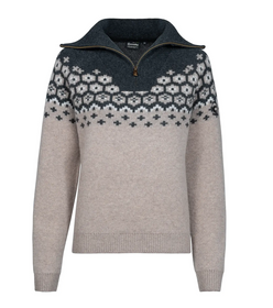 CAVALLEARA Half-Zip Pullover in peanut