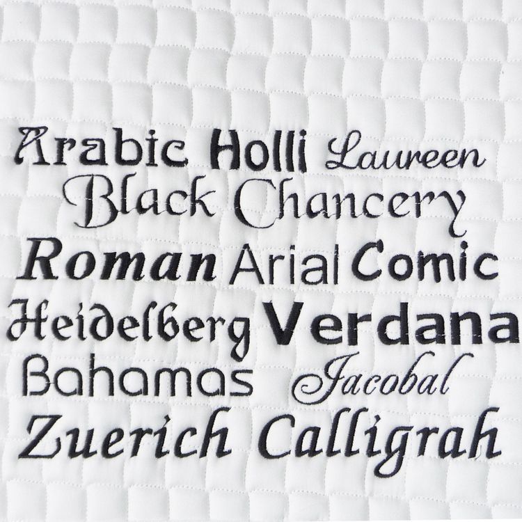 Bestickungs-Service einer Schabracke bis zu 20 Buchstaben (Garnfarben-Angebot 3)