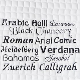 Bestickungs-Service einer Schabracke bis zu 20 Buchstaben (Garnfarben-Angebot 3)