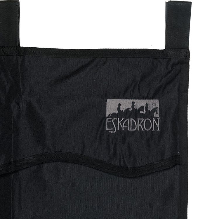 Eskadron Boxenvorhang mit Klettverschlüssen, Farbe black