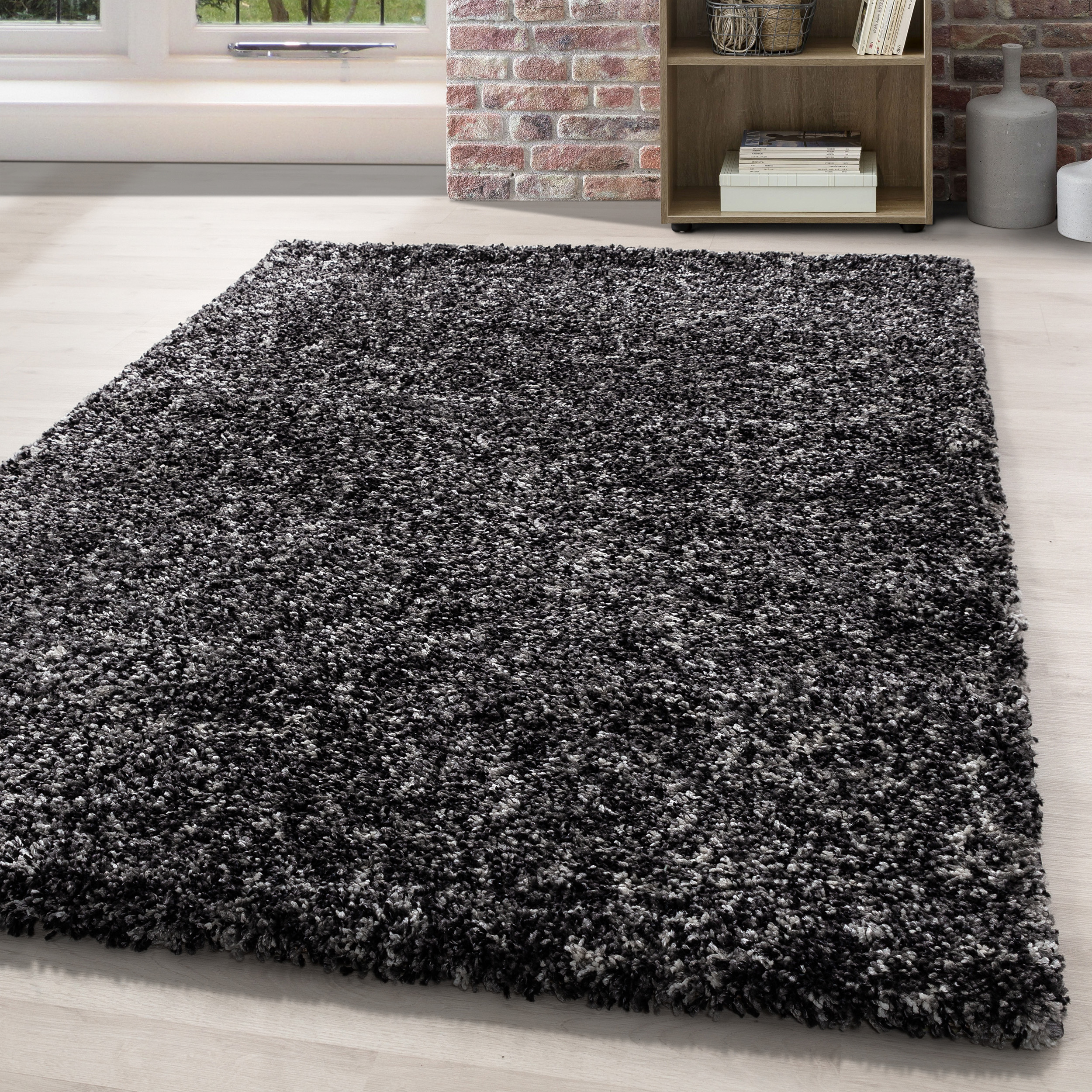 Shaggy Hochflor Langflor Teppich Wohnzimmerteppich Weich Soft Einfarbig Meliert Shaggy Hochflor Langflor Teppich Wohnzimmerteppich Weich Soft Einfarbig Meliert