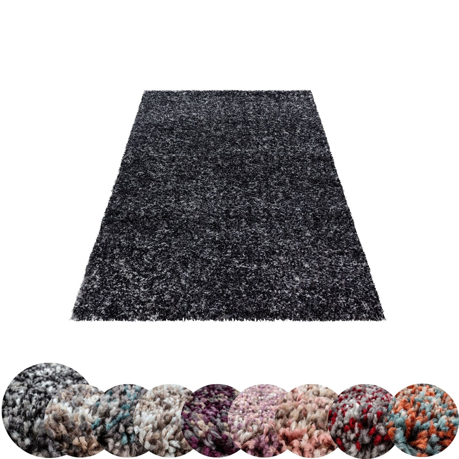 Shaggy Hochflor Langflor Teppich Wohnzimmerteppich Weich Soft Einfarbig Meliert Shaggy Hochflor Langflor Teppich Wohnzimmerteppich Weich Soft Einfarbig Meliert