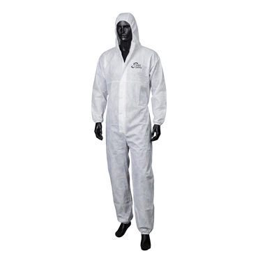 SolidSafety 1 - Overall mit Kapuze weiß XXL – Bild 1 SolidSafety 1 - Overall mit Kapuze, weiß, XXL – 1 Stück pro Stück, AMPri, Bild 1