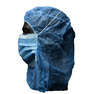 PP-Astronautenhauben + Gesichtsmaske, 2-lagig