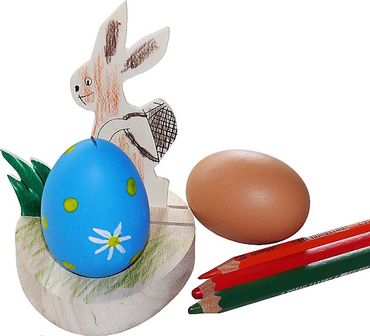 Eierbrett mit Hase