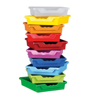 Beistellregal mit 14 ErgoTray Boxen