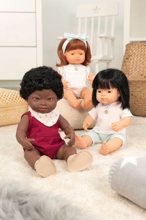 Body weiß, Stirnband für 38 cm Puppen