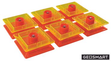 Magnet Geos Spinner, 6 Stück