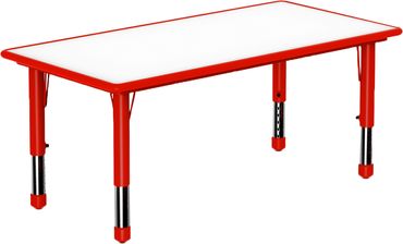 Tisch Rechteck Kunststoff 120 x 60 cm 