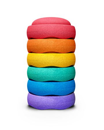 Stapelsteine Regenbogen 6er-Set