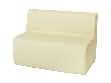 Sofa 2 Sitzer Soft 80 cm aus Schaumstoff mit Kunstlederüberzug, 30 cm Sitzhöhe