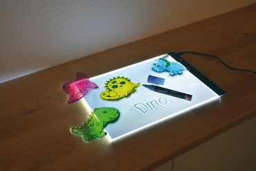 Leuchtplatte aus ACRYL mit 3 Helligkeitsstufen LED A4