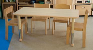 Tisch Rechteck 120 x 60 cm Holzoptik