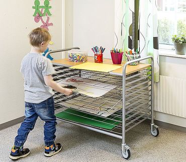 Bildertrockenwagen 25 Ablagen