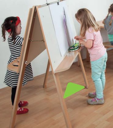 Staffelei für Kinder beidseitig  60 cm