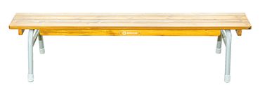 Outdoor Bank 150 cm stapelbar aus Holz und Aluminium