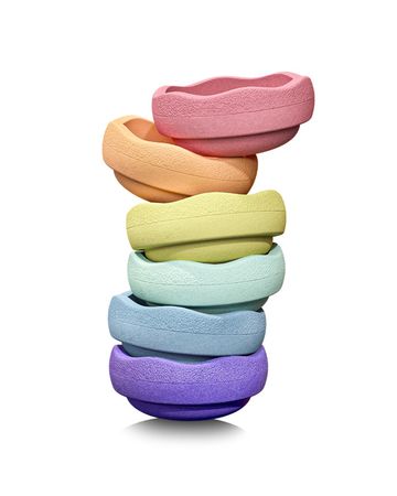 Stapelsteine GROW  6er Set Pastellfarben