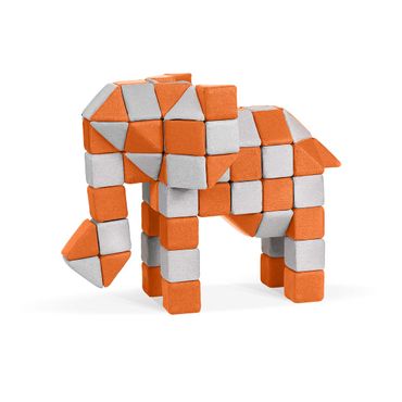 Jolly Heap 100tlg. Creativ magnetische Bausteine  4 Bauformen in 36 verschiedenen Farbkombinationen 