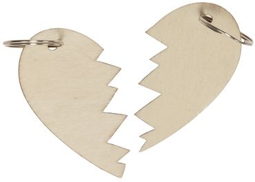 Schlüsselanhänger "Halbes Herz" 12er Set