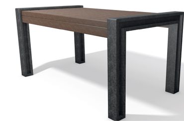 Tisch Hyde Park 165 cm Höhe 80 cm Recyclingkunststoff