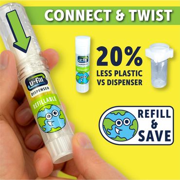 Klebestift-Gel Nachfüll-Set 21g - 20 Klebepatronen