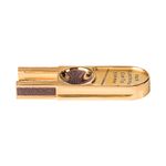 Robertson Ledertrimmer Golden Multi in Seitenansicht – handliches Aluminiumwerkzeug, ca. 9 cm lang