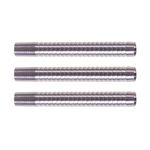 Karella Softbarrel Profi Line PLS-05, 3 Stück – silberner Zylinder mit ausgeprägtem Sharkgrip für viel Grip
