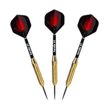 Karella Steeldart XT-1 22 g – Messingbarrel mit Ringstruktur, XT-Schaft und Flight