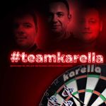 Karella Softdart XT-4 20 g – Teambild #teamkarella mit Dartscheibe und Hinweis auf den Instagram-Kanal karelladarrts